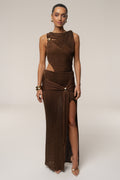 Bronze Luminous Metallic Bodysuit