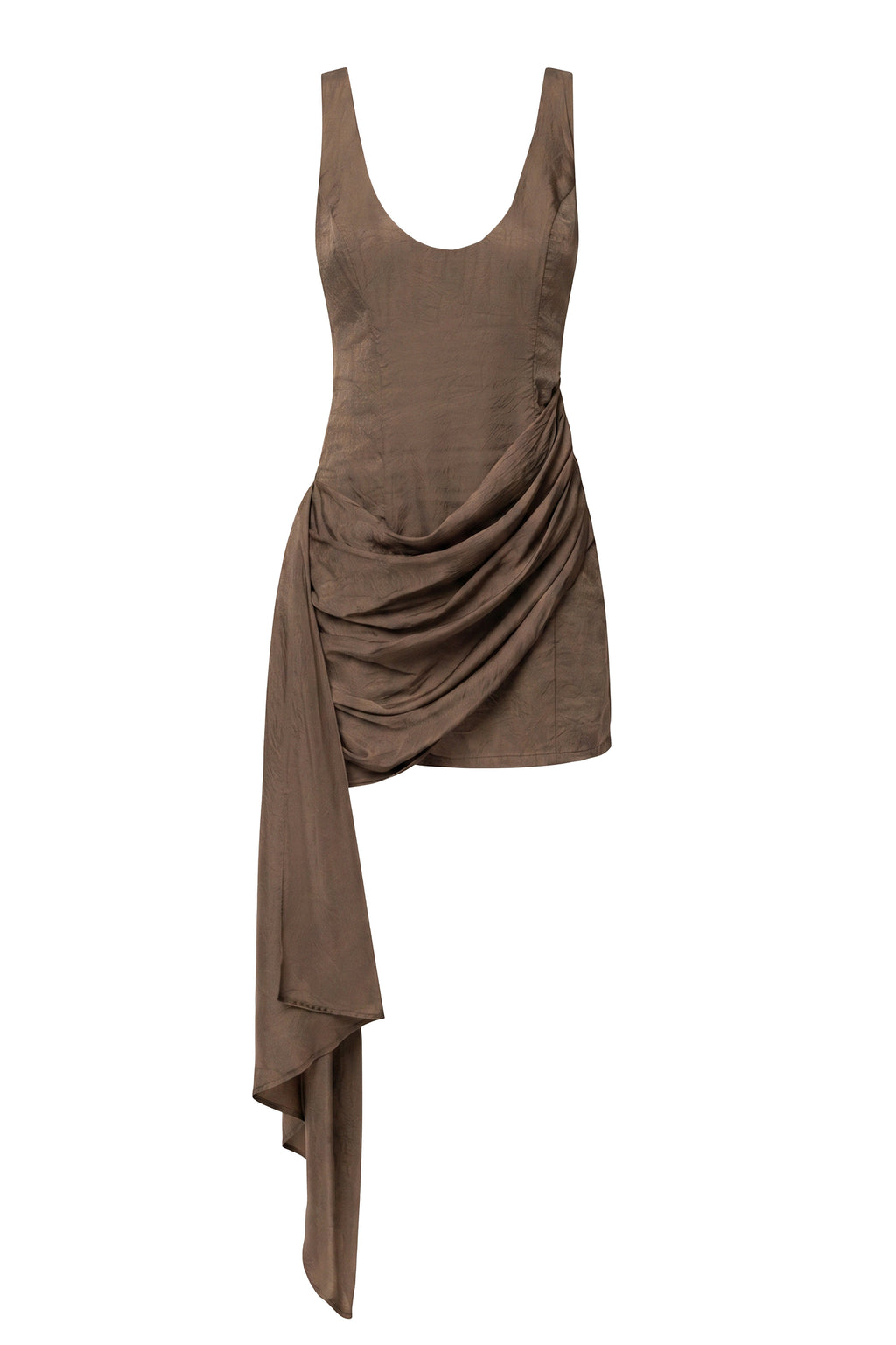 Brown Golden Passage Mini Dress