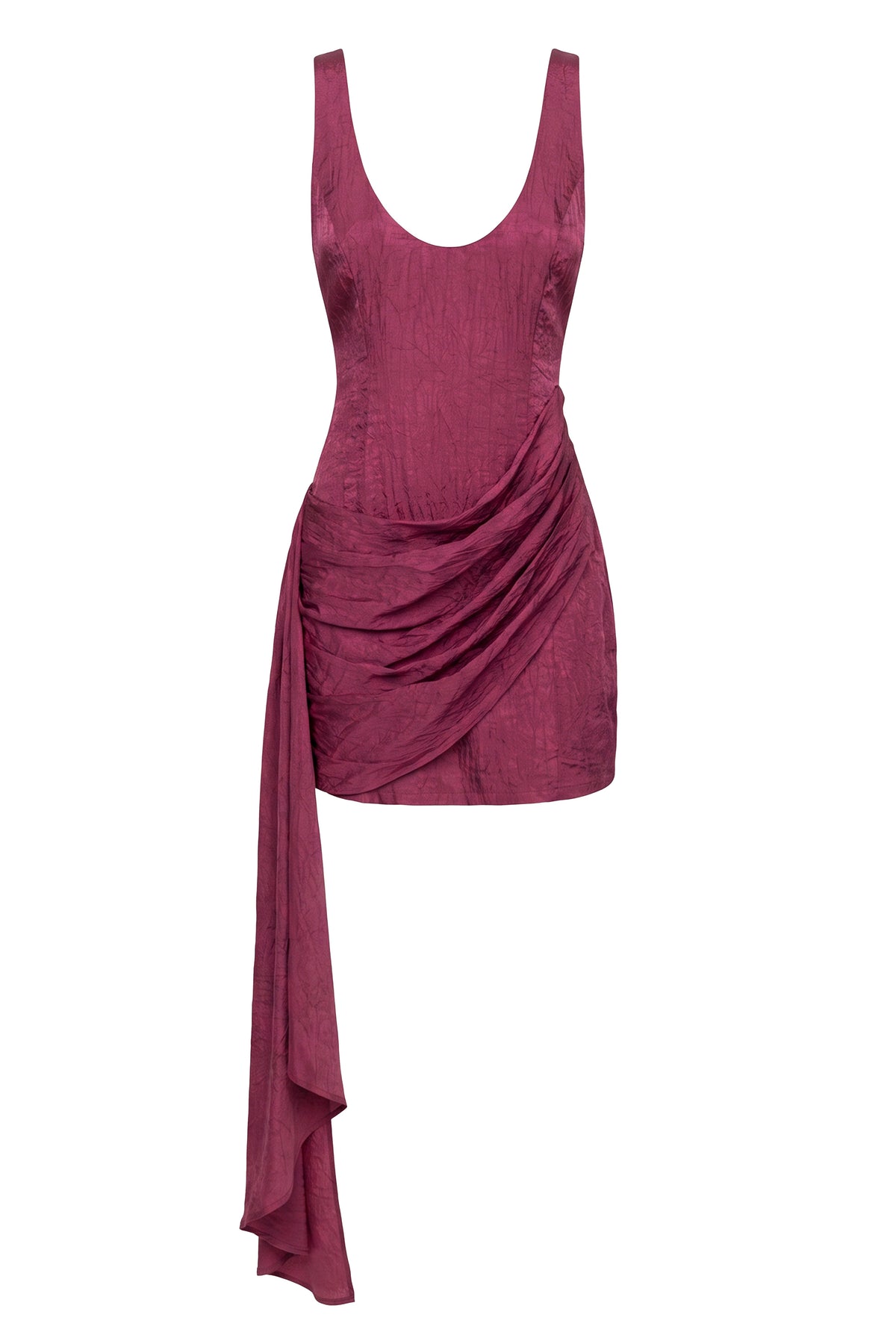 Fuchsia Golden Passage Mini Dress