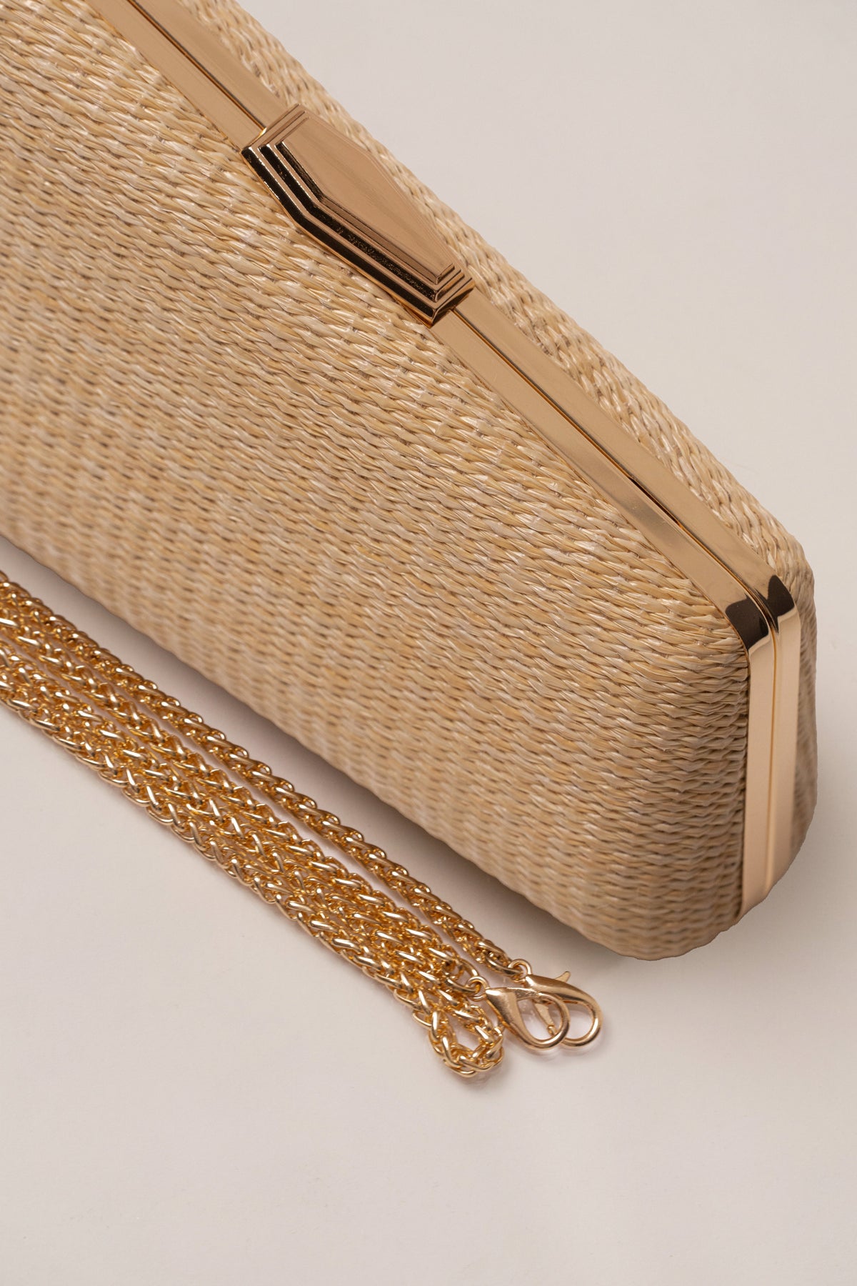 Natural Champagne Nights Clutch
