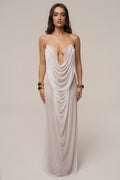 Ivory Siren Sculpted Mesh Dress