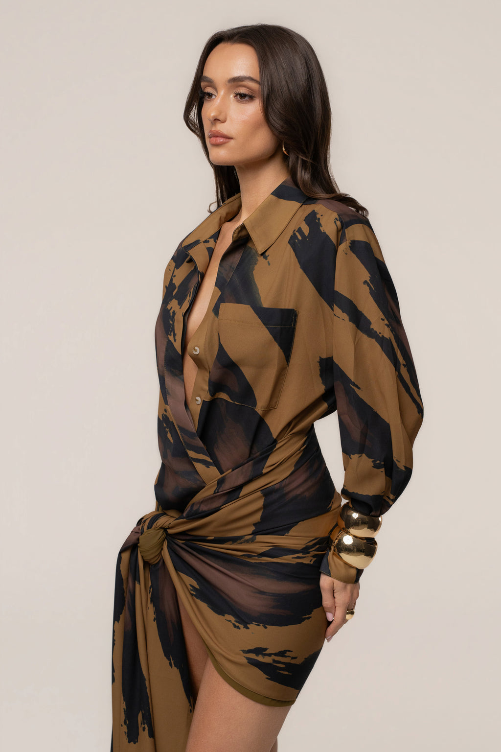 Gold Dusk Shadow Safari Scarf