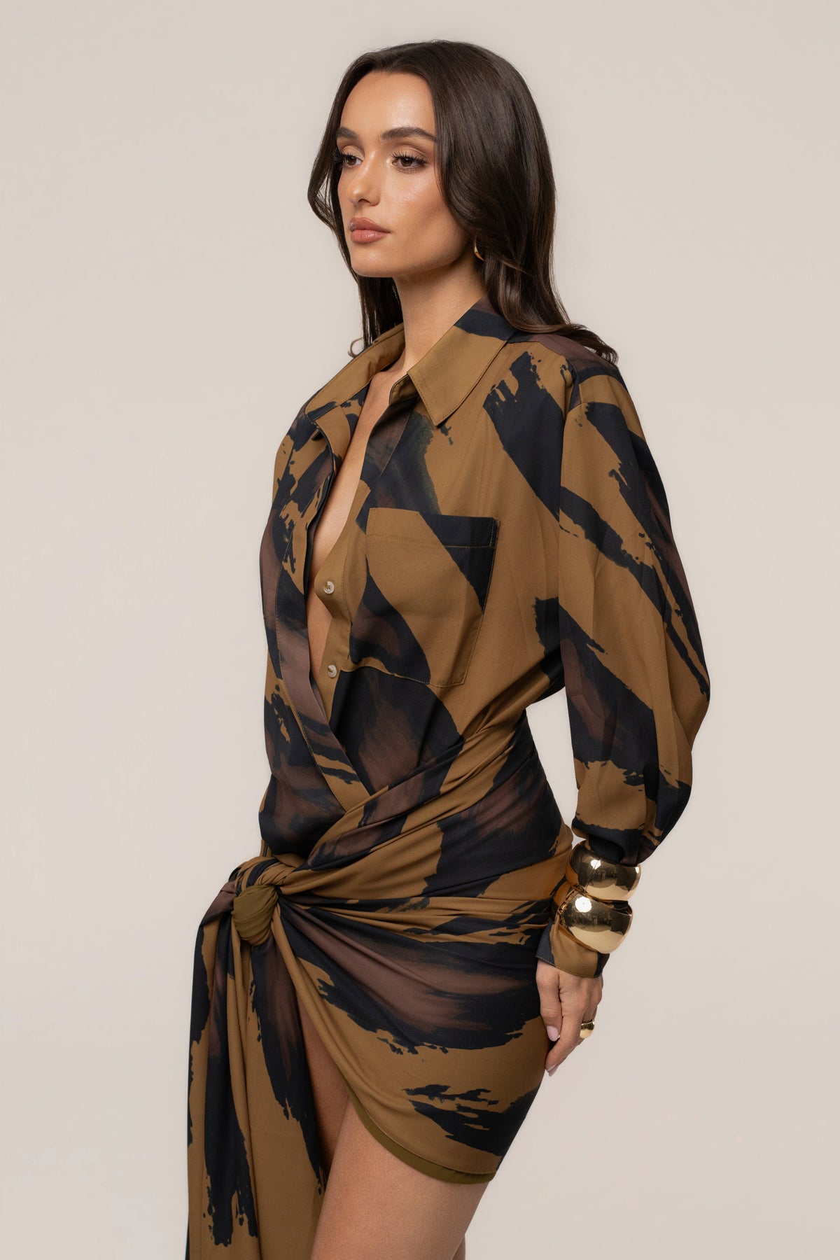 Gold Dusk Shadow Safari Scarf