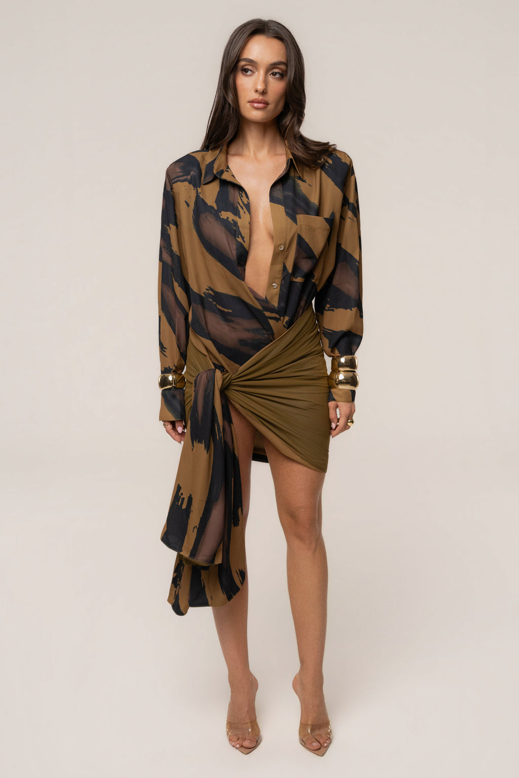 Gold Dusk Shadow Safari Scarf