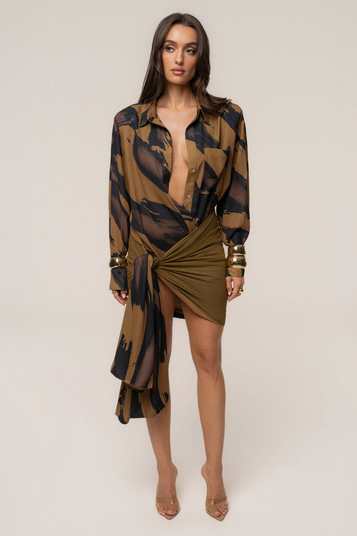 Gold Dusk Shadow Safari Scarf