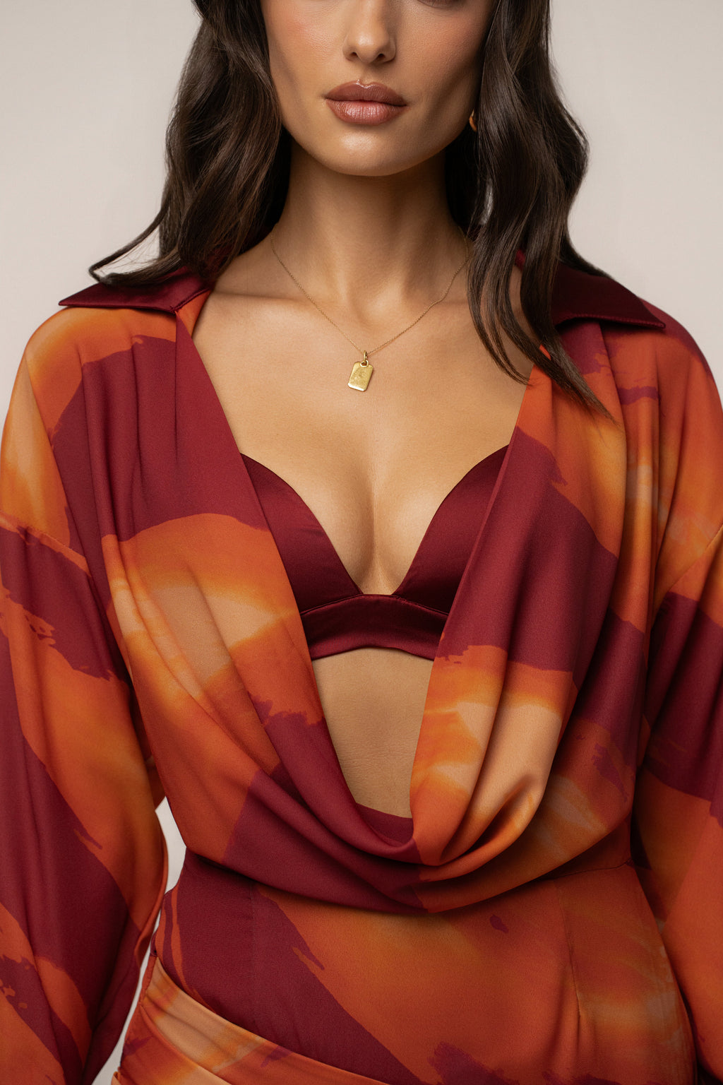 Crimson Dusk Midnight Confidence Mini Dress