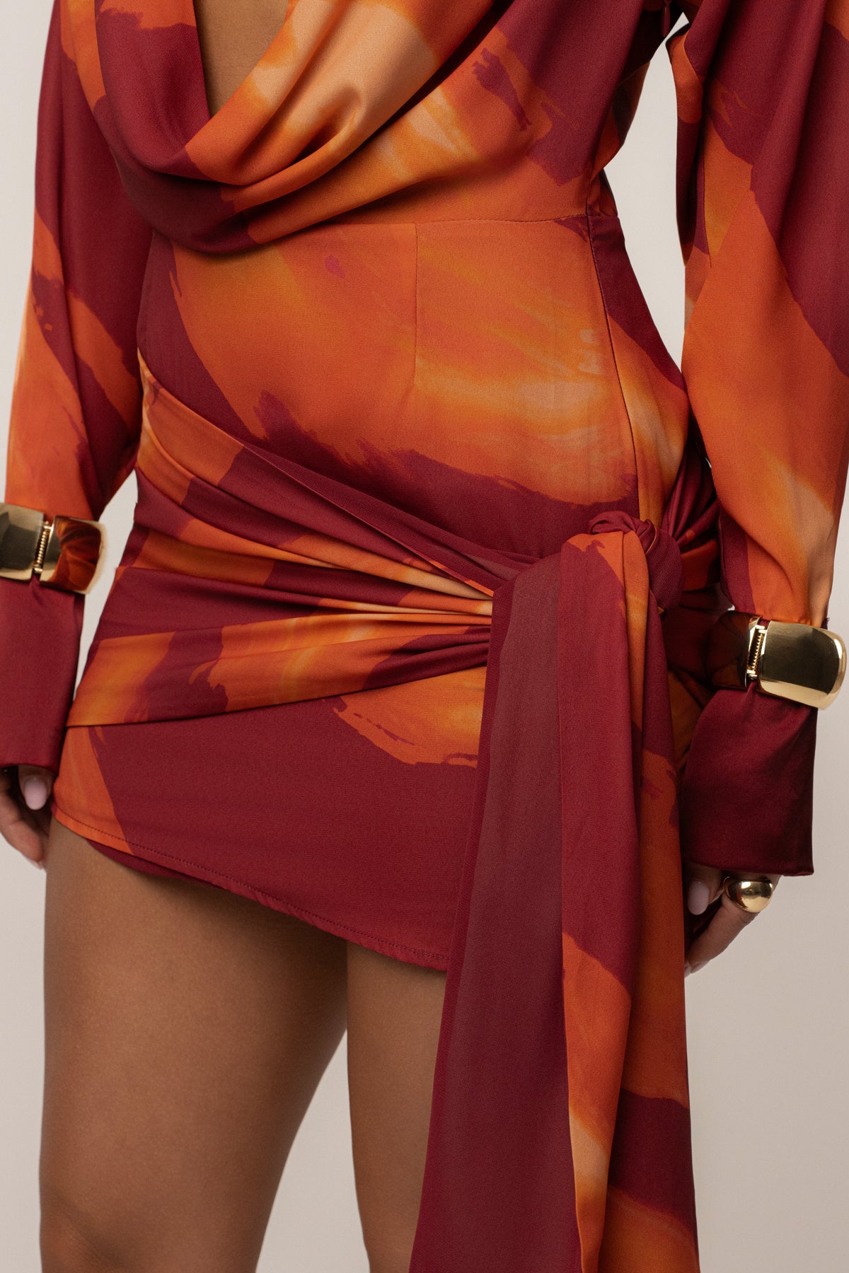 Crimson Dusk Midnight Confidence Mini Dress