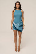 Sunset Blue Pure Radiance Mini Dress