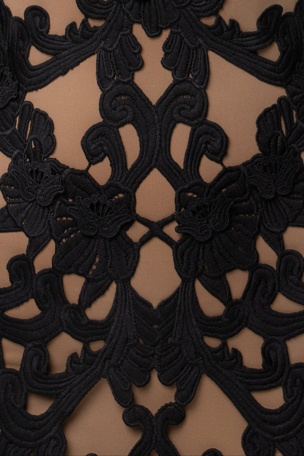 Black Flora And Form Mini Dress