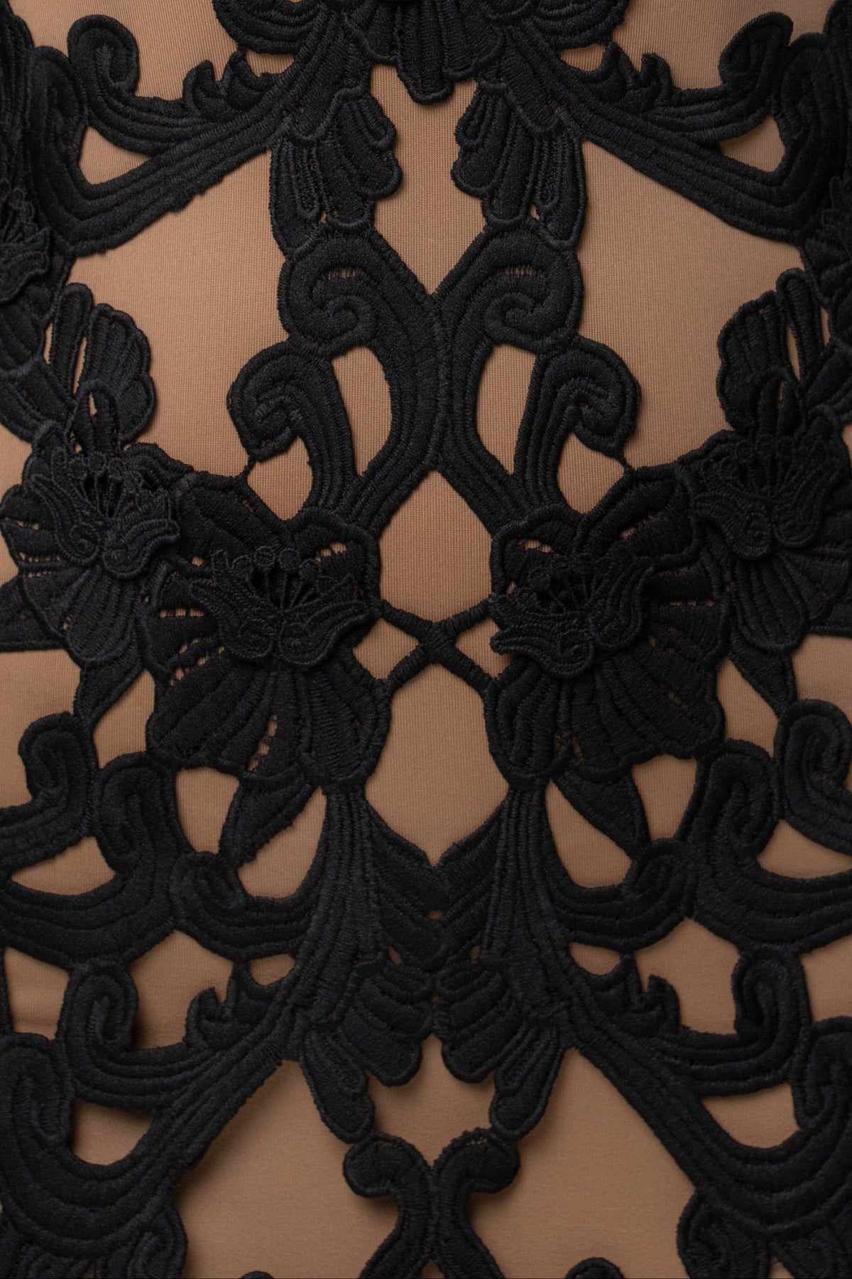 Black Flora And Form Mini Dress