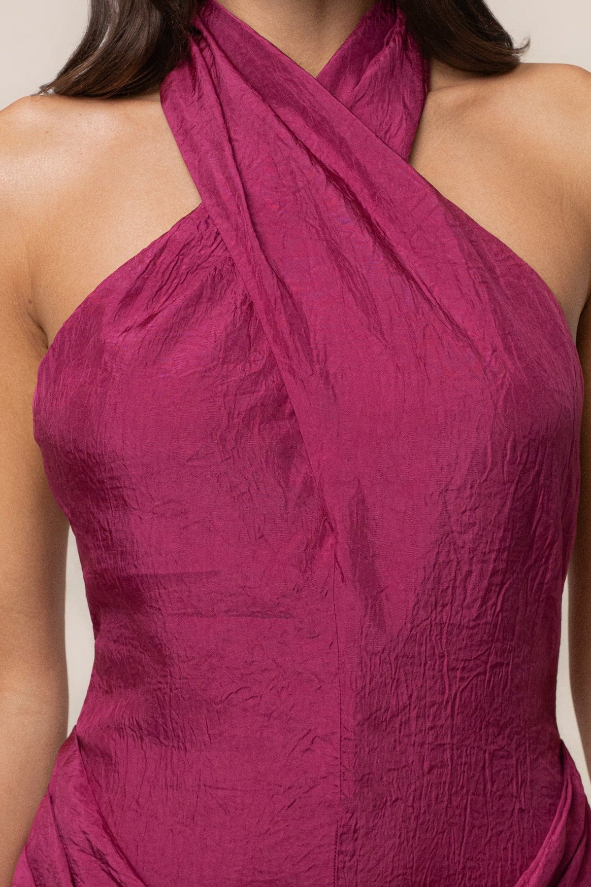 Fuchsia Sailing Into Night Mini Dress