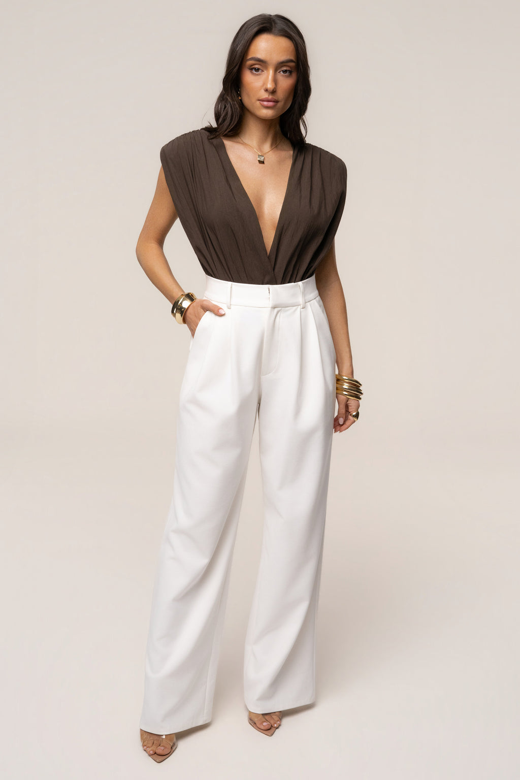 Brown Solar Drift Bodysuit