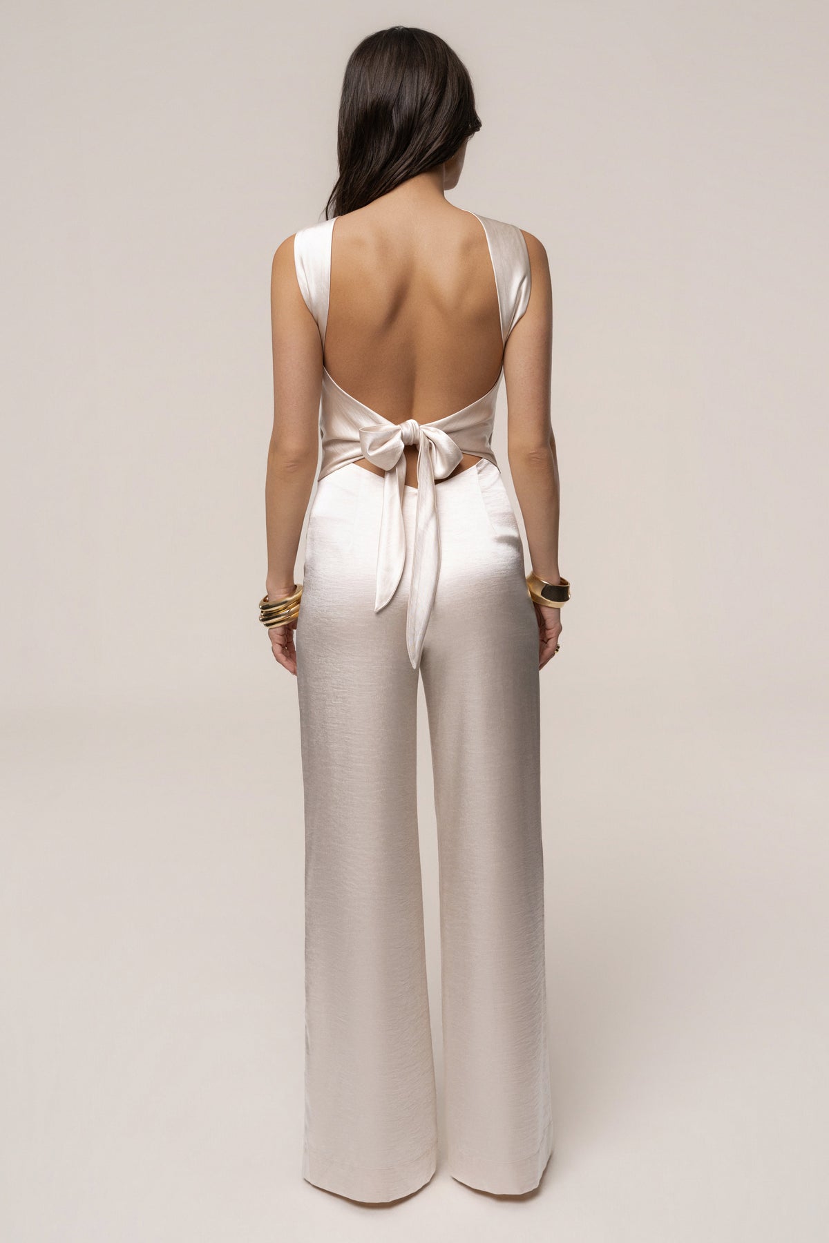 Ivory Premiere One Shoulder Jumpsuit