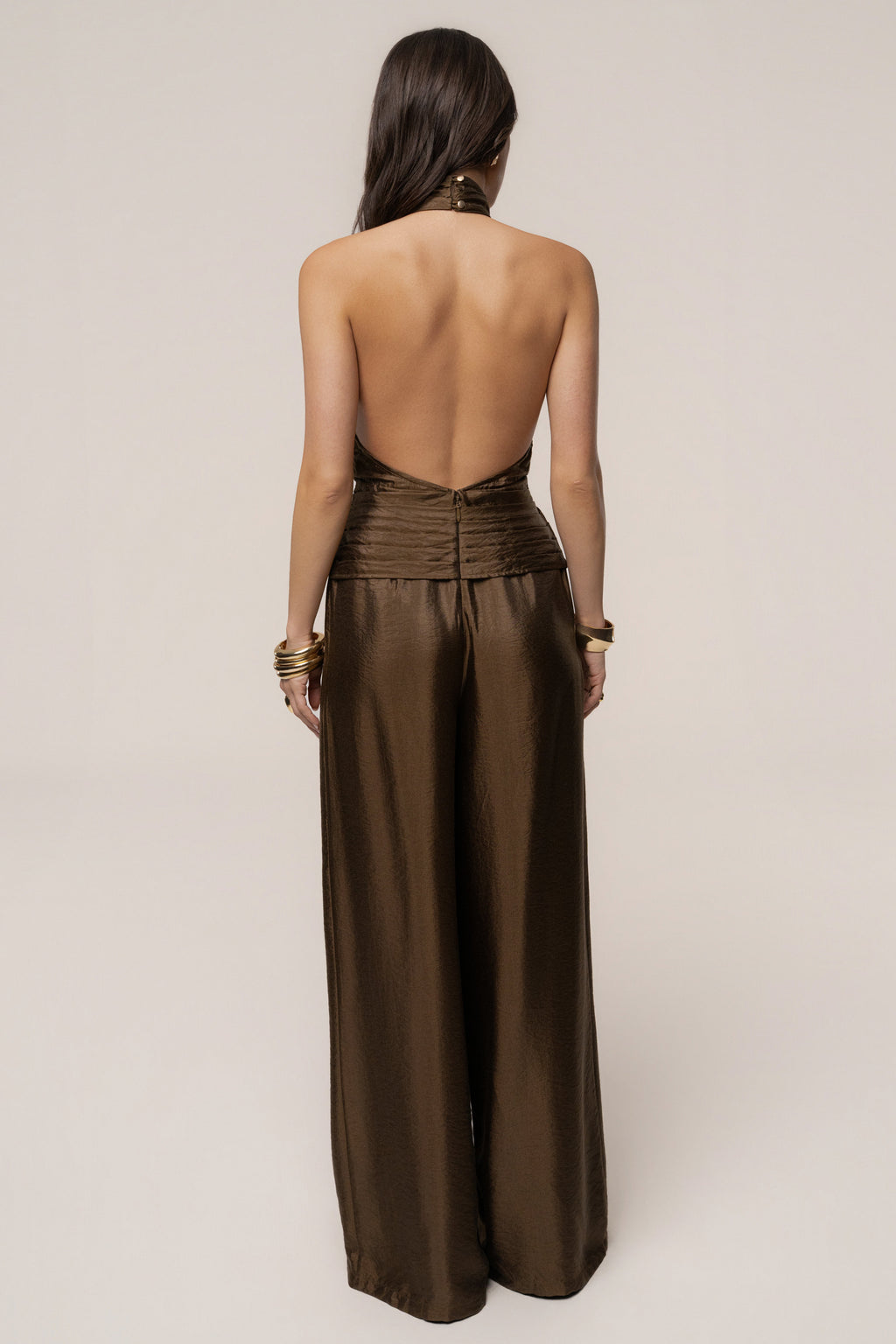 Olive Accent Jumpsuit
