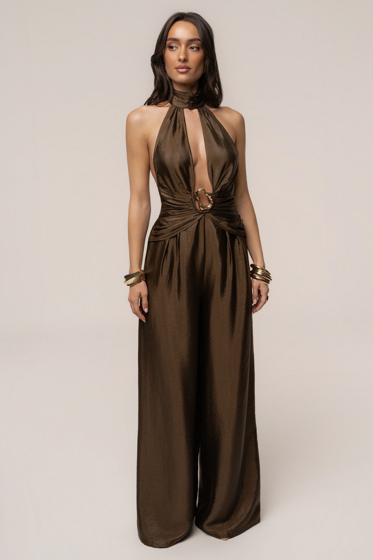 Olive Accent Jumpsuit