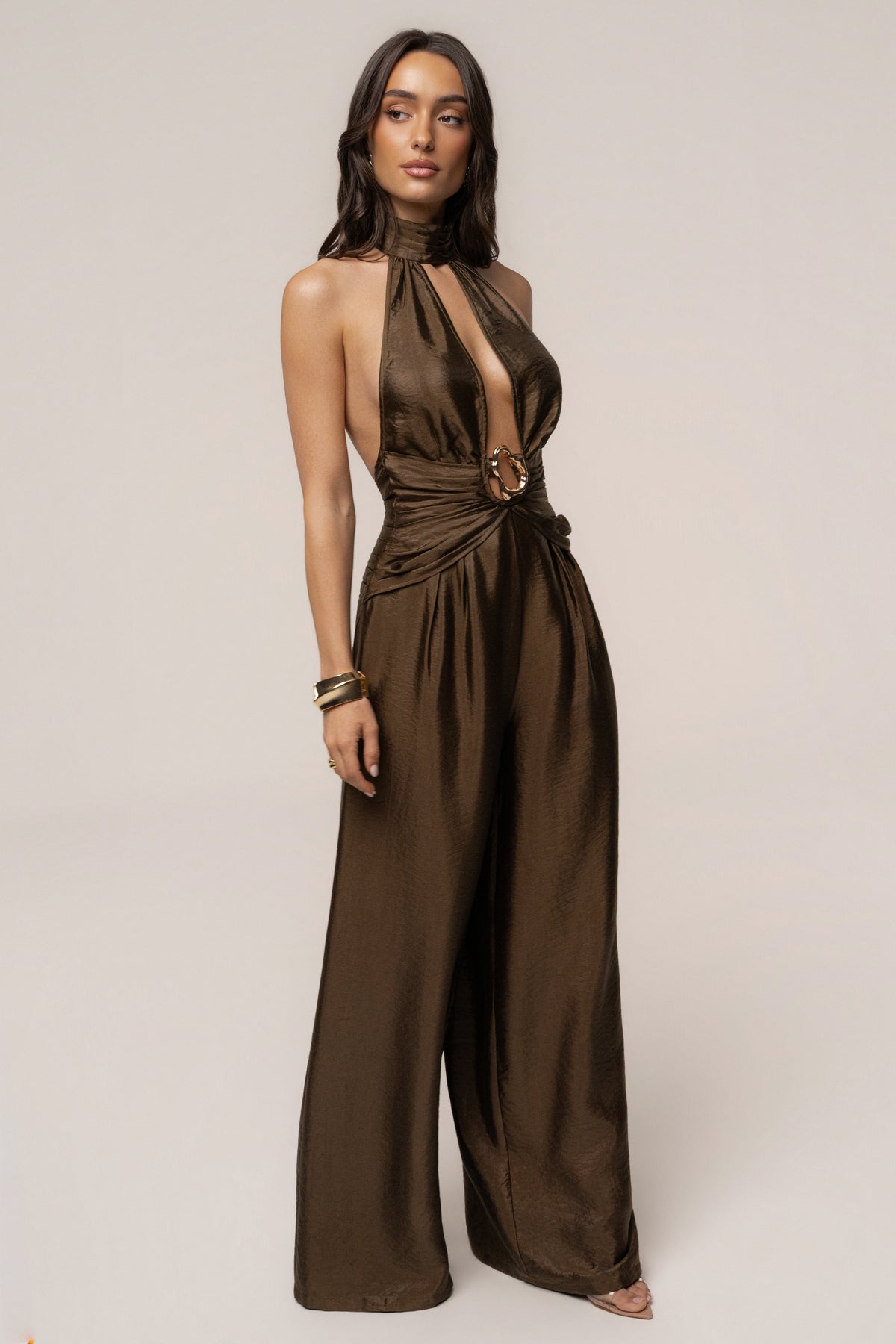 Olive Accent Jumpsuit