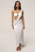 Ivory Love And Legacy Draped Dress