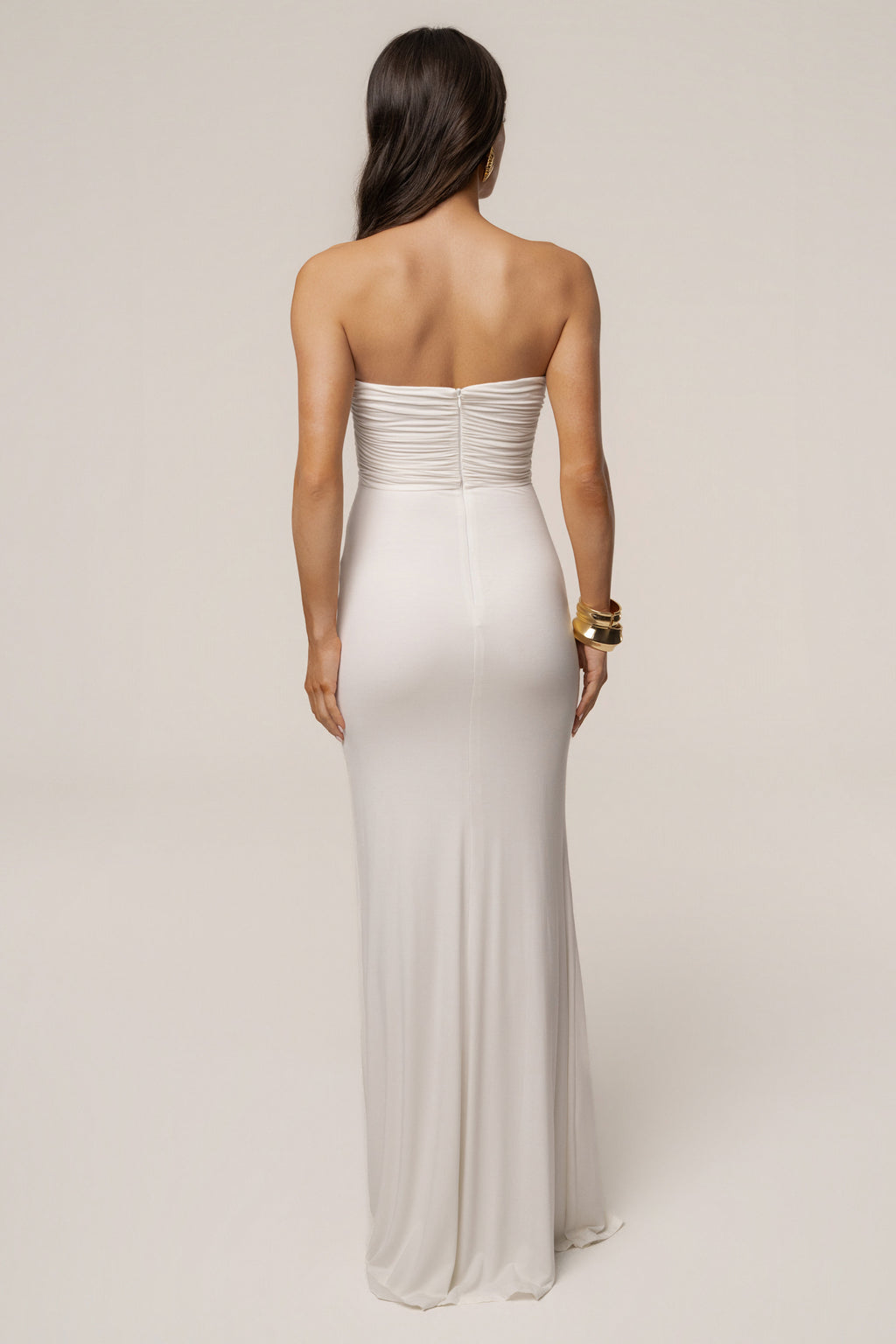 Ivory Athena Cutout Maxi Dress