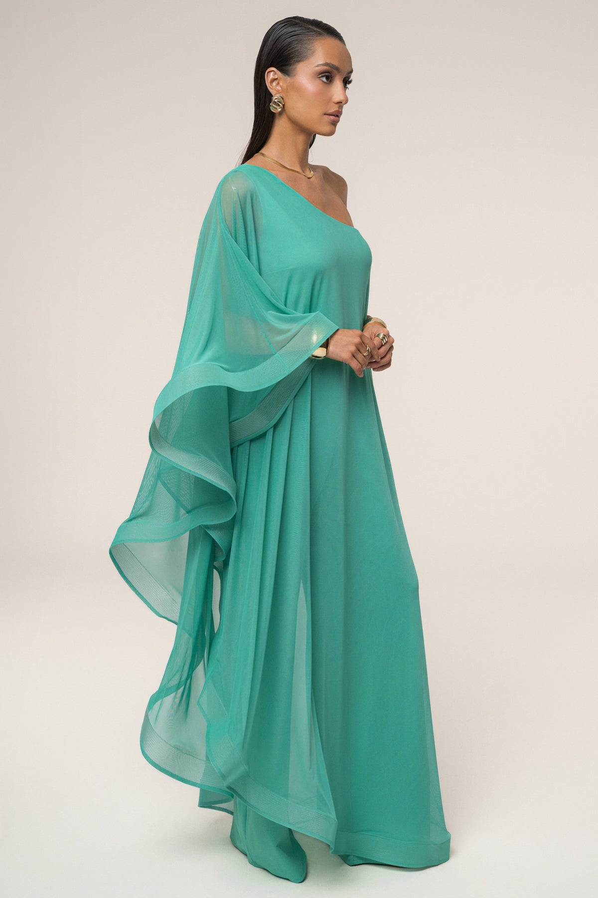 Green New Waves Jumpsuit