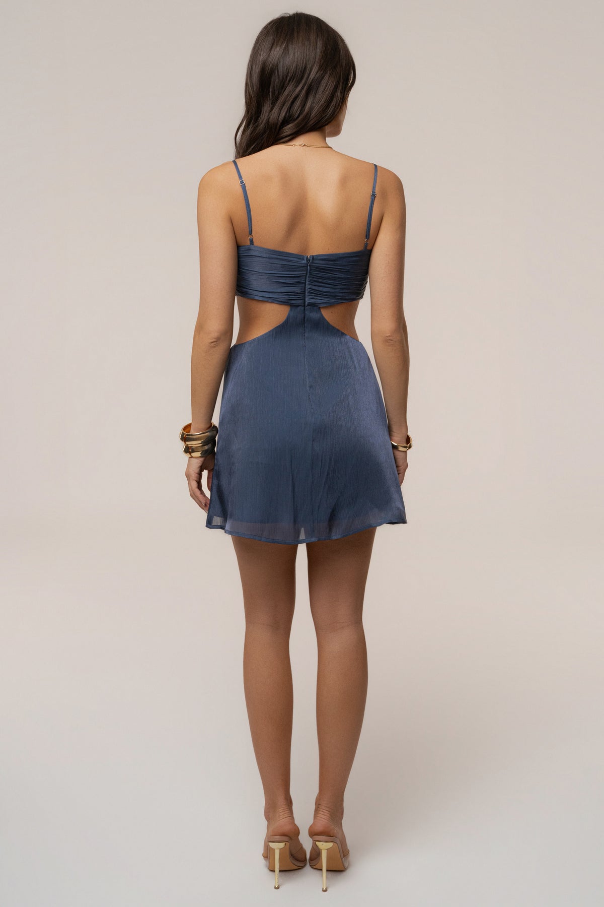 Blue Sweet Bloom Mini Dress