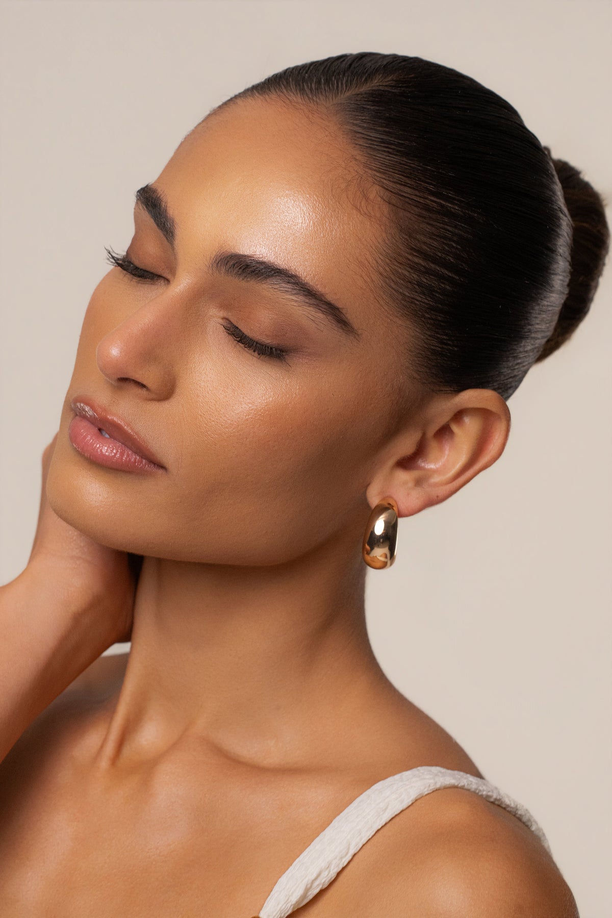Gold Elise Mini Hoop Earrings