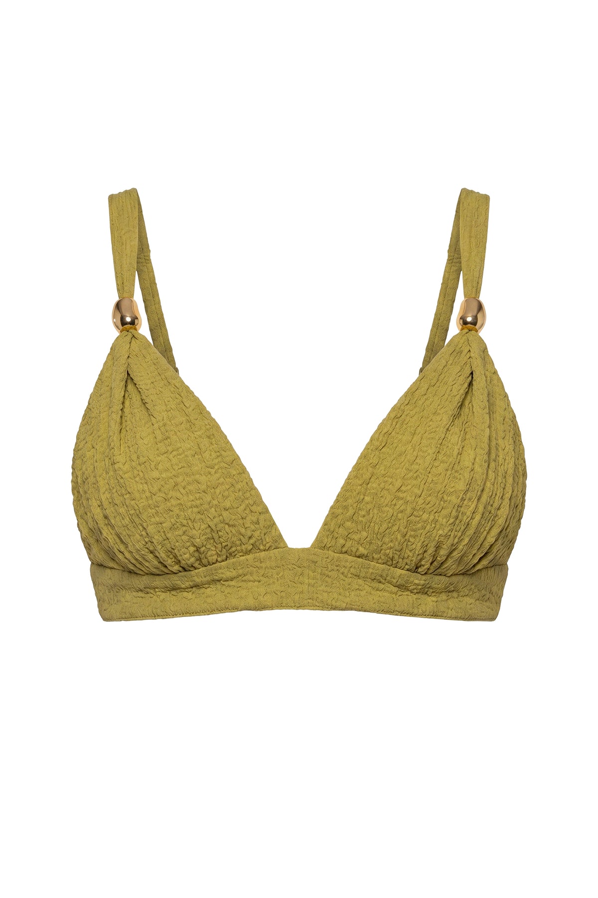 Lime Dockside Crepe Knit Bralette