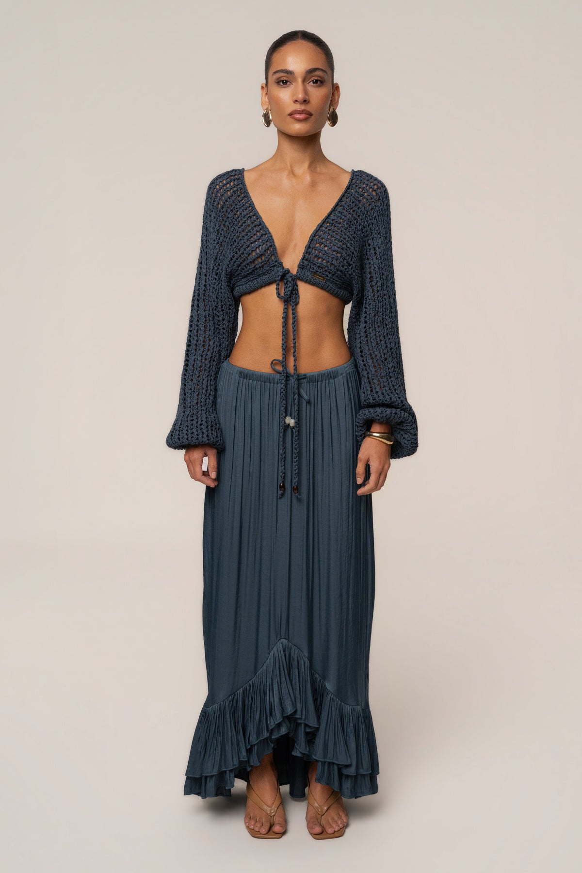 Teal Deep Waters Crochet Top