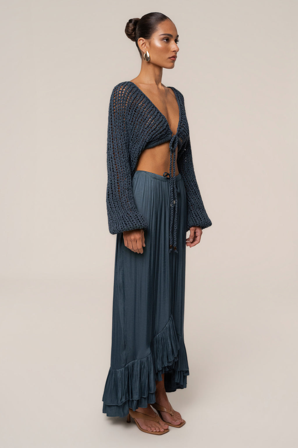 Teal Deep Waters Crochet Top
