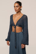Teal Deep Waters Crochet Top
