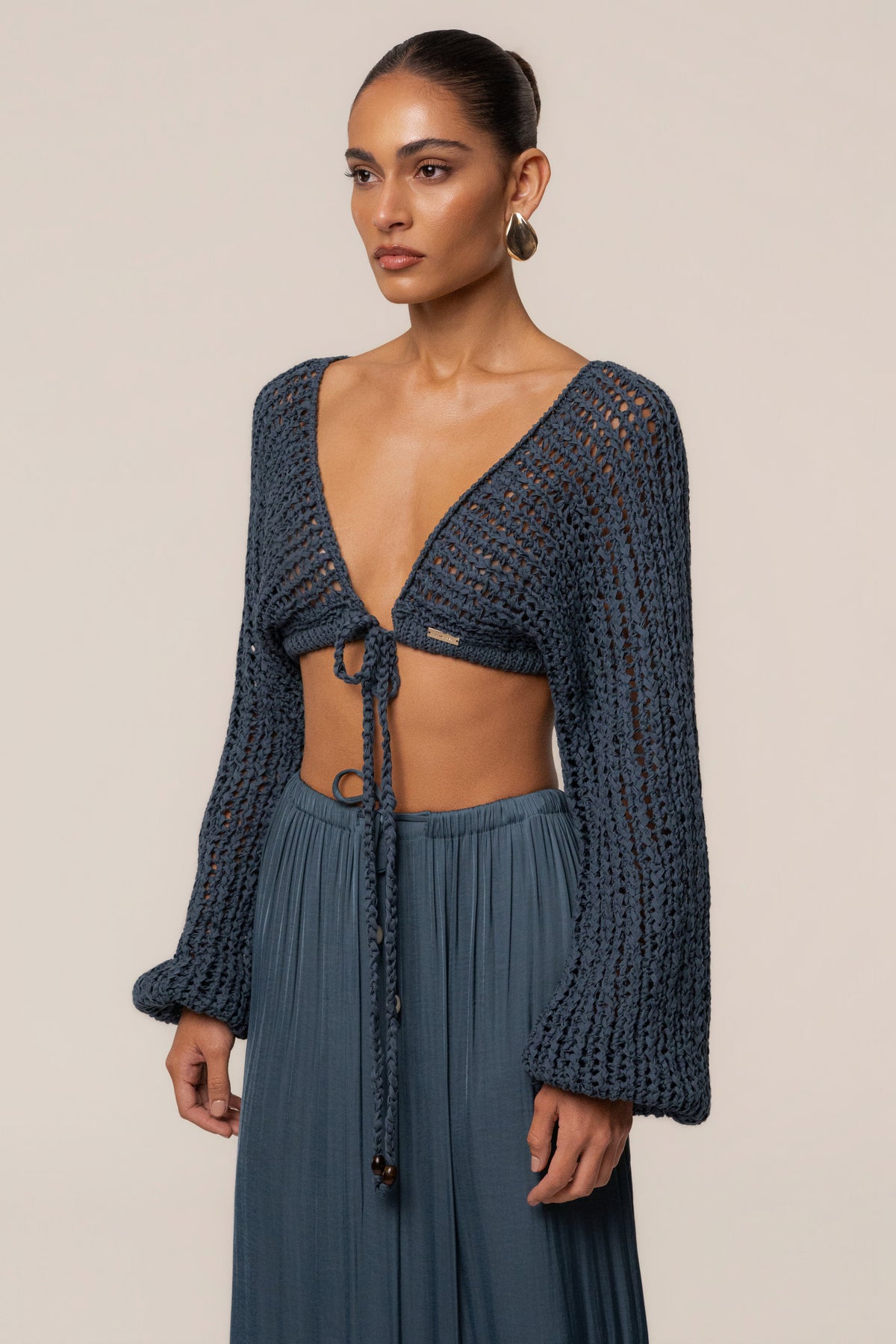 Teal Deep Waters Crochet Top