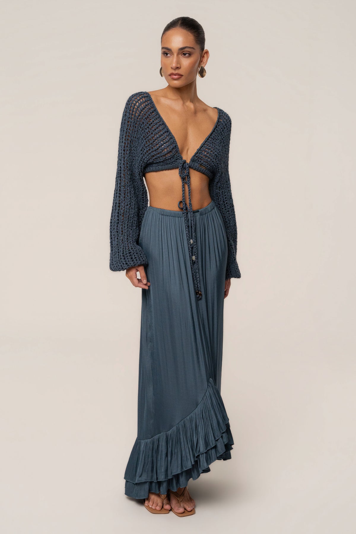 Teal Deep Waters Crochet Top