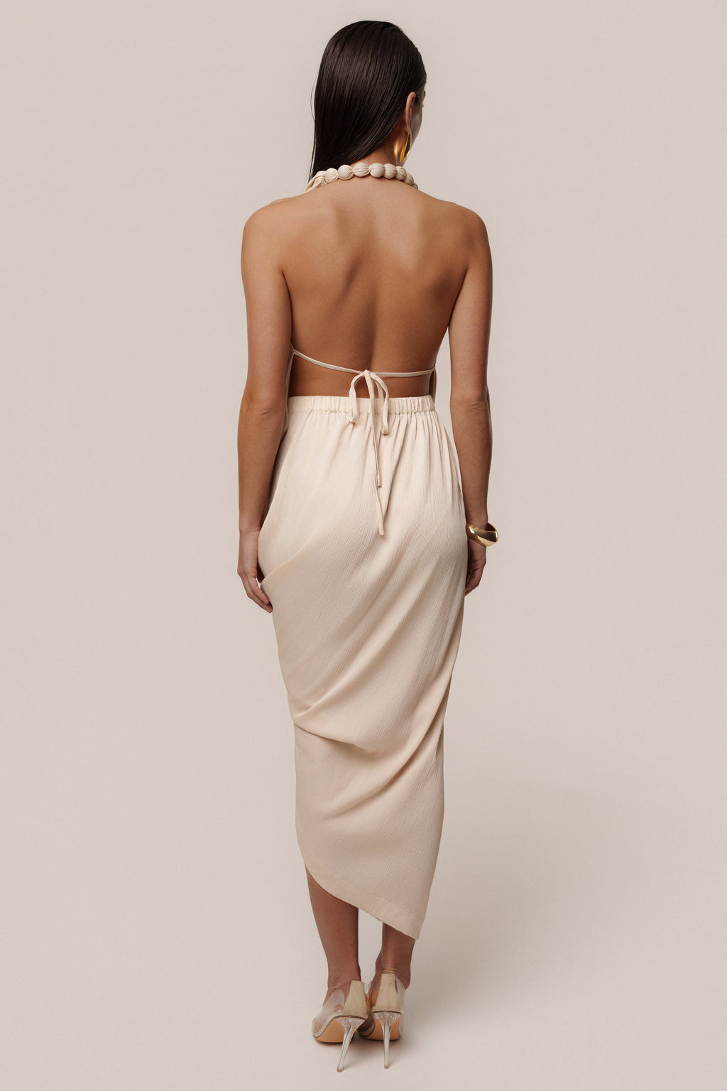Champagne Dolce Drape Dress