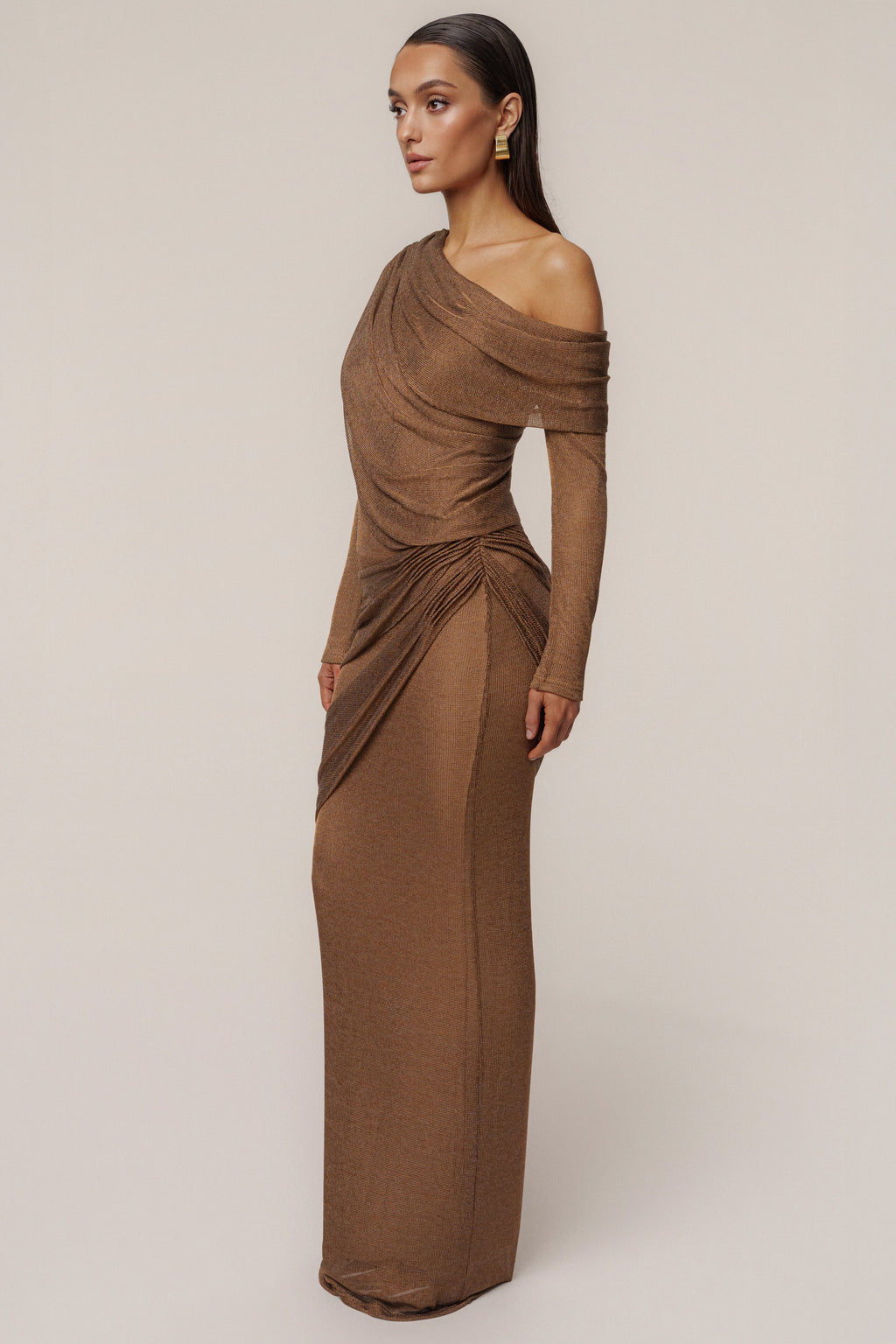 Bronze Opulent Metallic Bodysuit