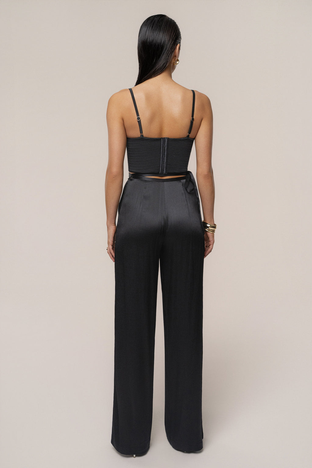 Black Thalia Textured Bustier