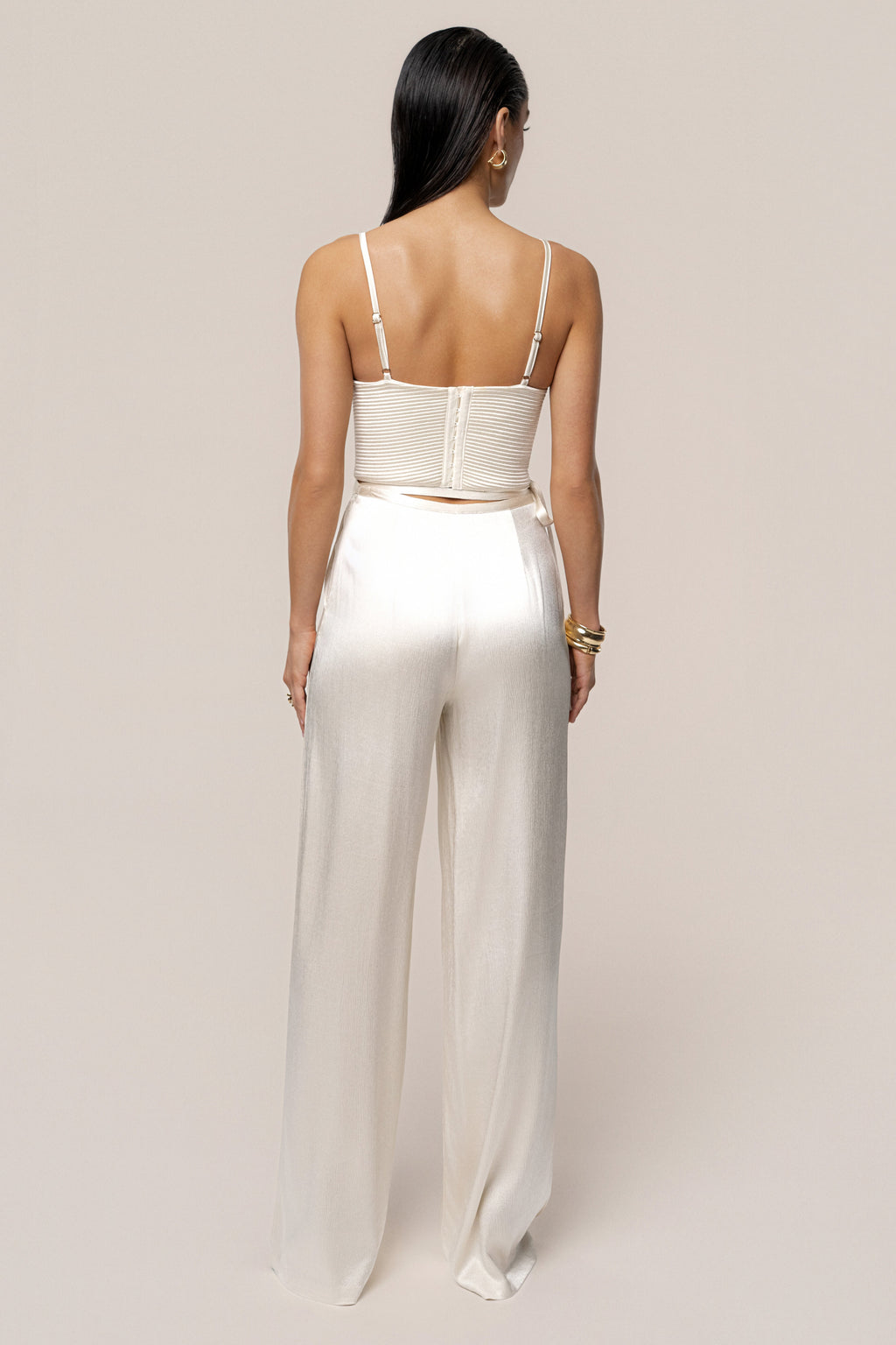 Champagne Thalia Textured Bustier