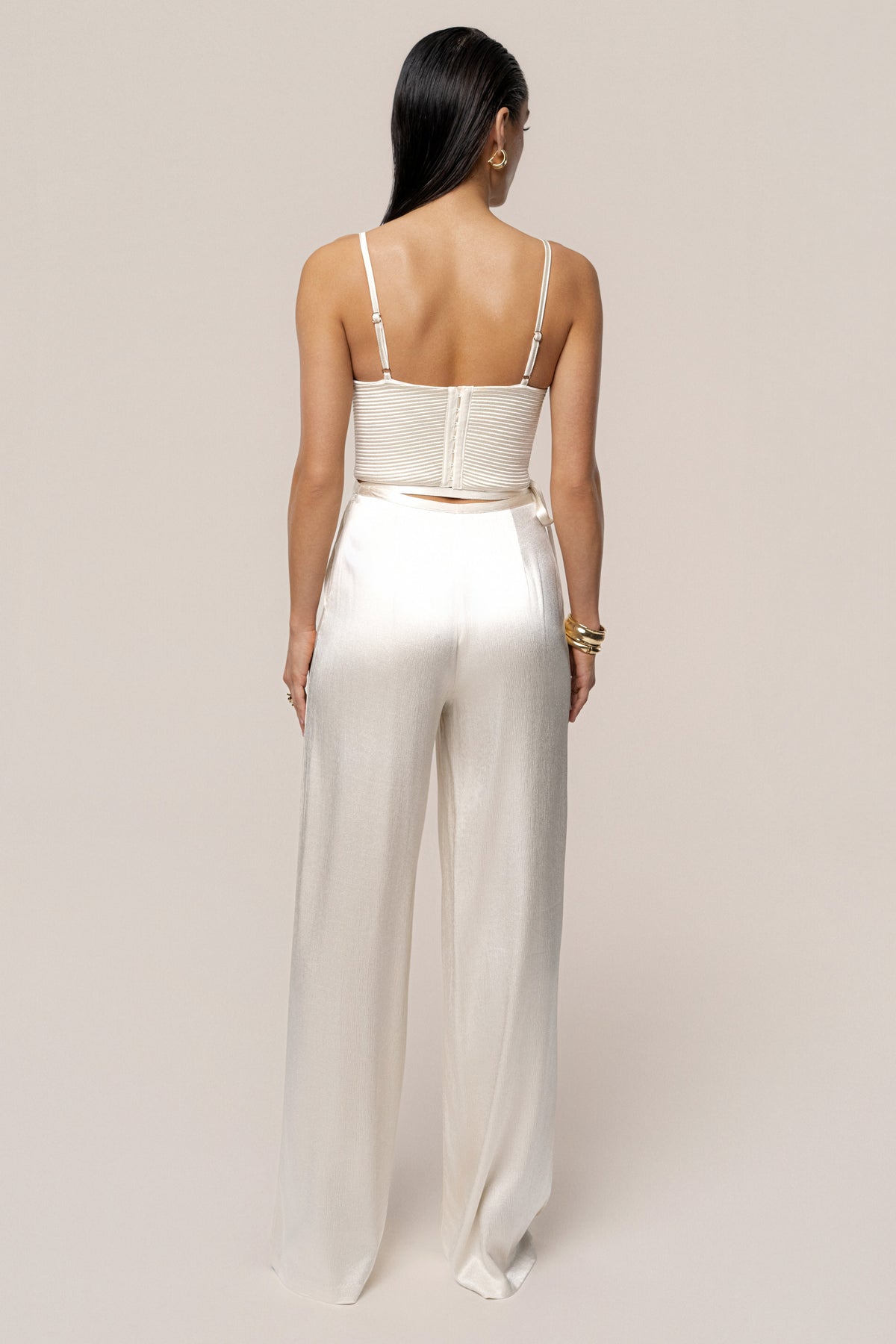 Champagne Thalia Textured Bustier