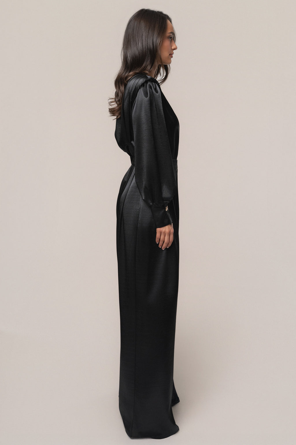 Black Satin Radiance Bodysuit