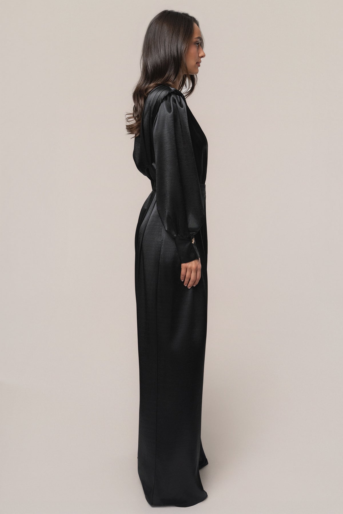 Black Satin Radiance Bodysuit