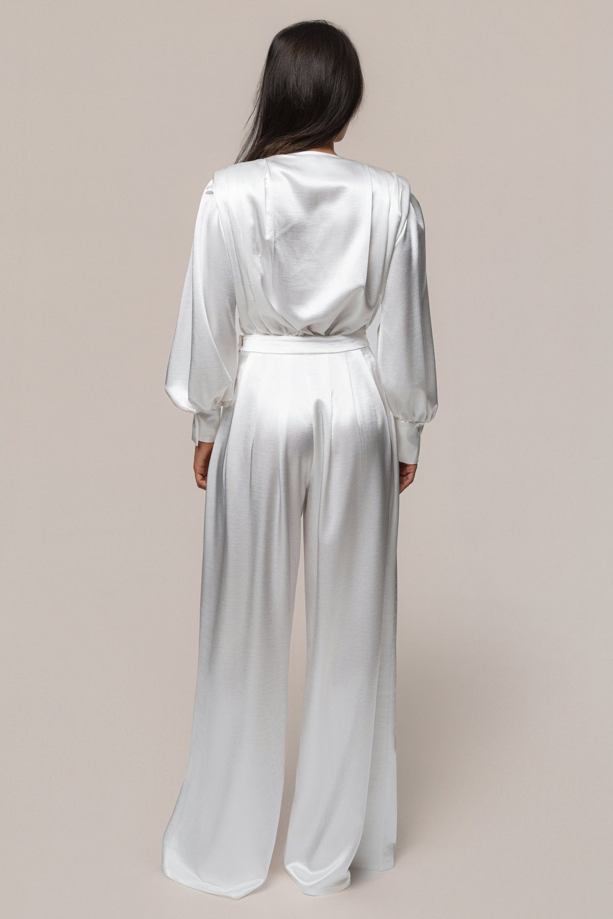 White Satin Radiance Bodysuit