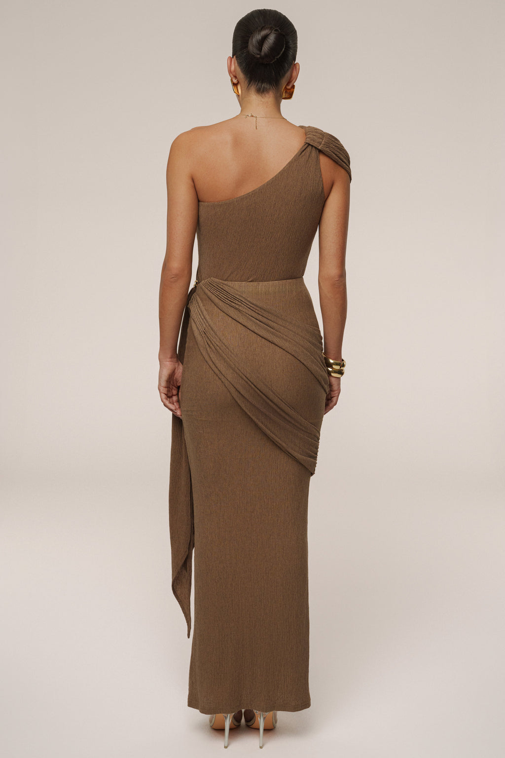 Chocolate Lovina Drape Bodysuit