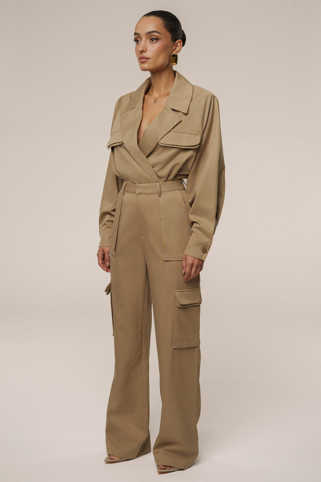 Tan Structure Theory Bodysuit