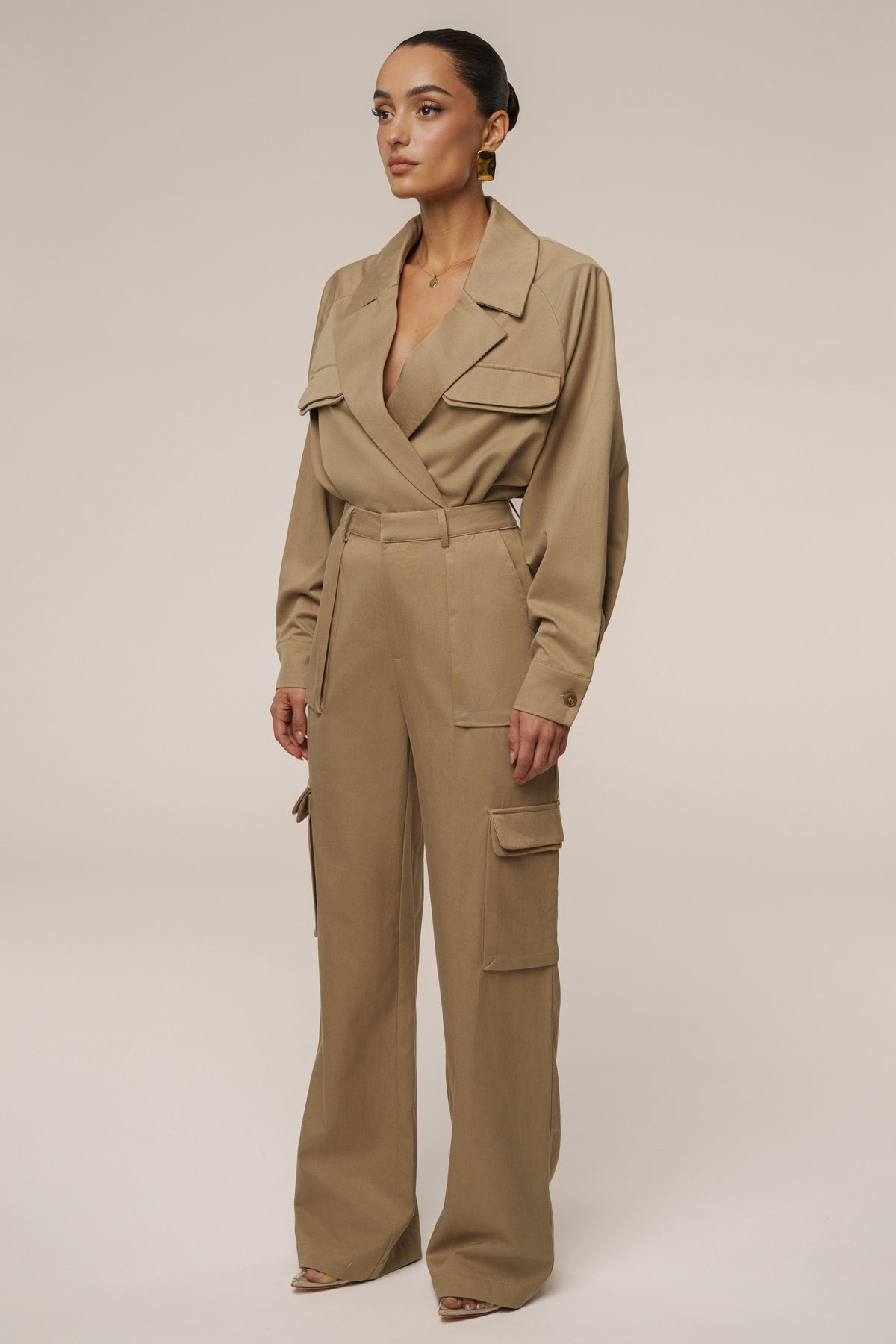 Tan Structure Theory Bodysuit