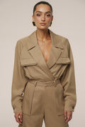 Tan Structure Theory Bodysuit