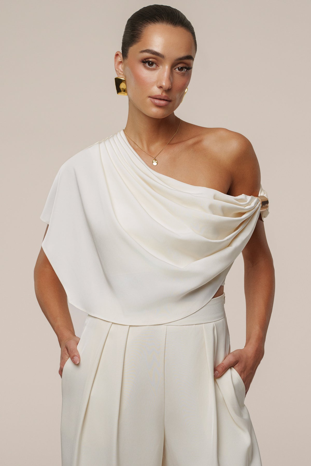 Buttercream Gleam and Glow Satin Top