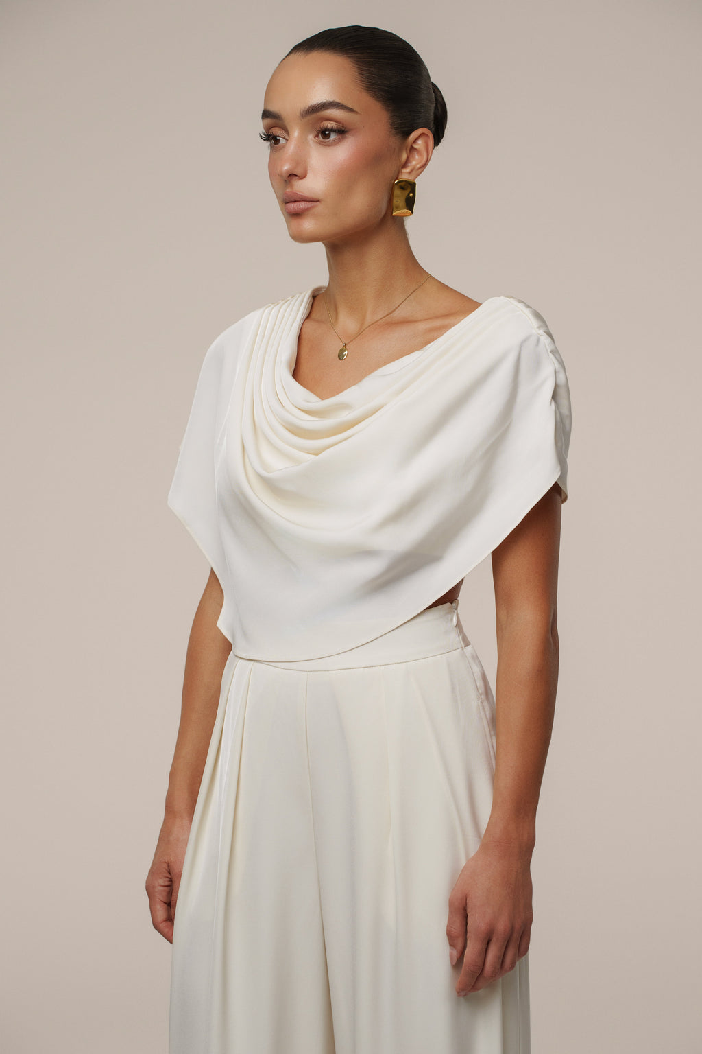 Buttercream Gleam and Glow Satin Top