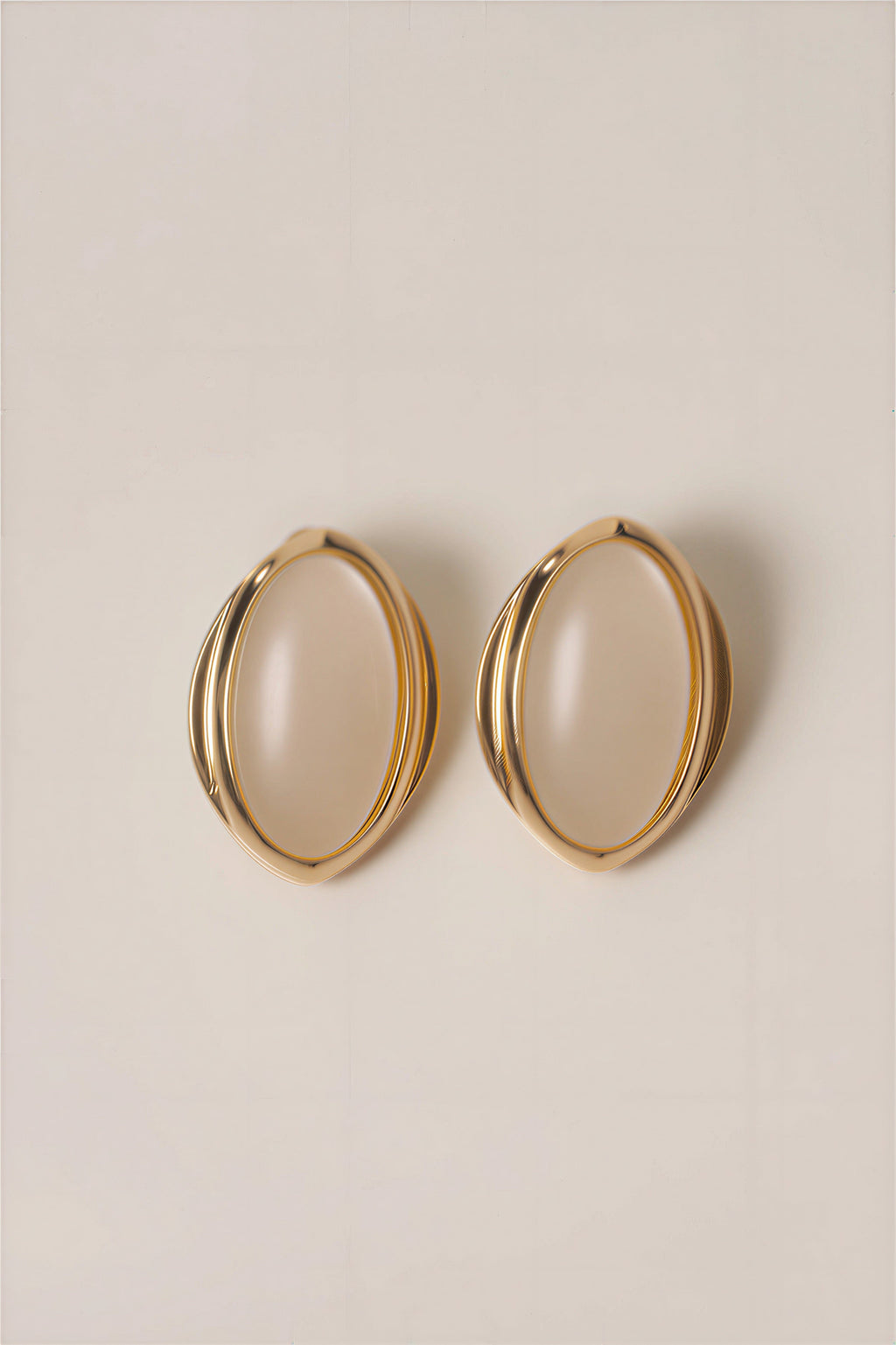 Ivory First Impression Oval Earrings